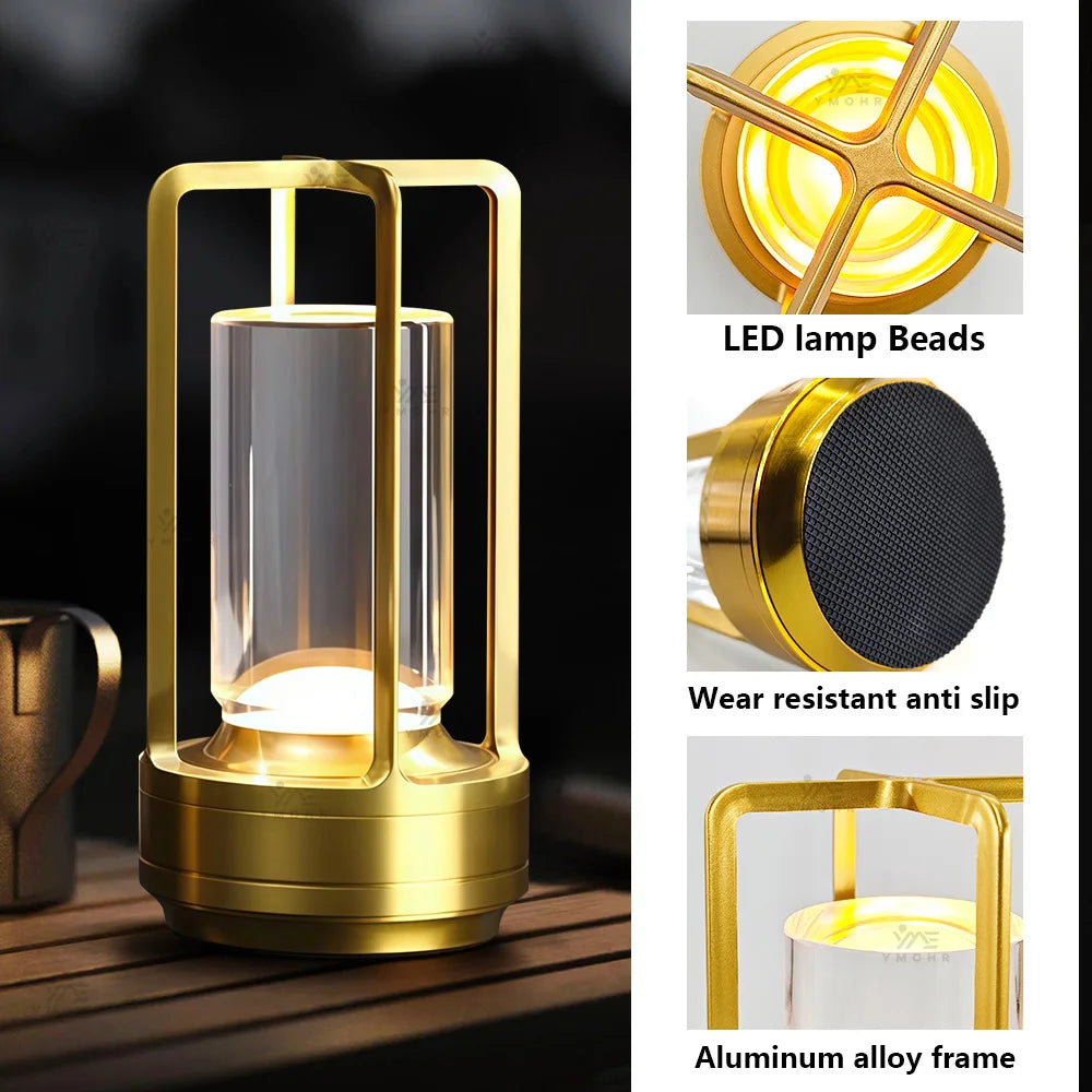 Rechargeable LED Lantern Table Lamp – 16-Color Mood Light