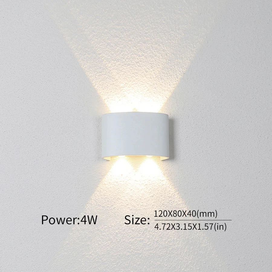 Waterproof LED Wall Lamp – IP66 Indoor/Outdoor Minimalist Light