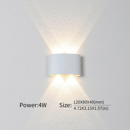 Waterproof LED Wall Lamp – IP66 Indoor/Outdoor Minimalist Light