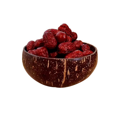 Natural Coconut Wood Bowl & Spoon Set