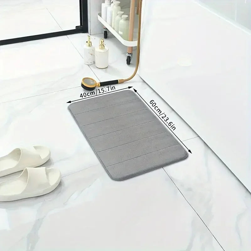Luxury memory foam bathroom mat set-super soft, non-slip,