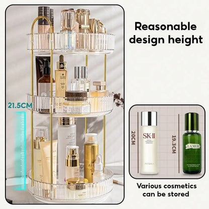 3-Tier Rotating Makeup & Skincare Organizer