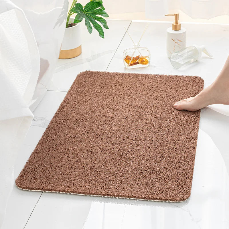 Bathroom Shower Mat – Non-Slip PVC Loofah Rug