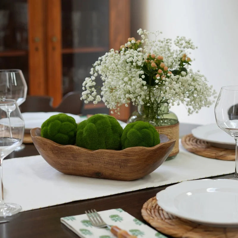 Rustic Paulownia Wood Dough Bowl