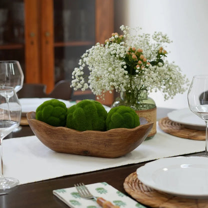 Rustic Paulownia Wood Dough Bowl