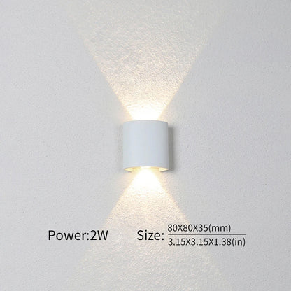 Waterproof LED Wall Lamp – IP66 Indoor/Outdoor Minimalist Light