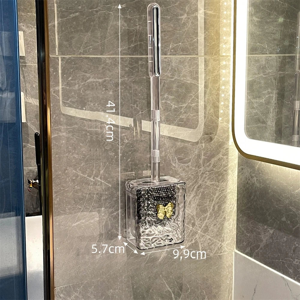 luxury Wall-Mounted Toilet Brush Set – Sleek & Hygienic Design