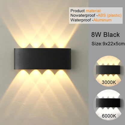 Modern LED Wall Sconce – Up & Down Light (White)