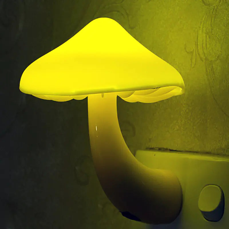 Colourful Mushroom Night Light – Light-Controlled LED Lamp