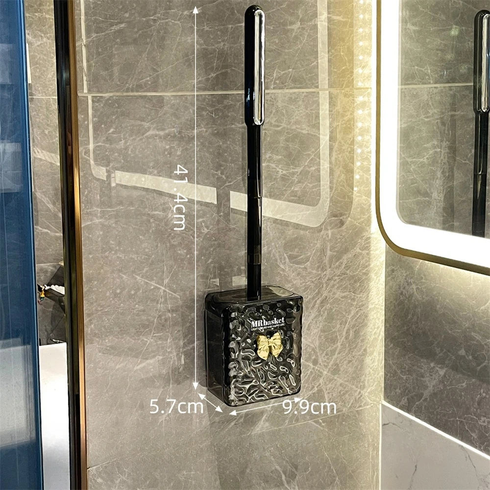 luxury Wall-Mounted Toilet Brush Set – Sleek & Hygienic Design