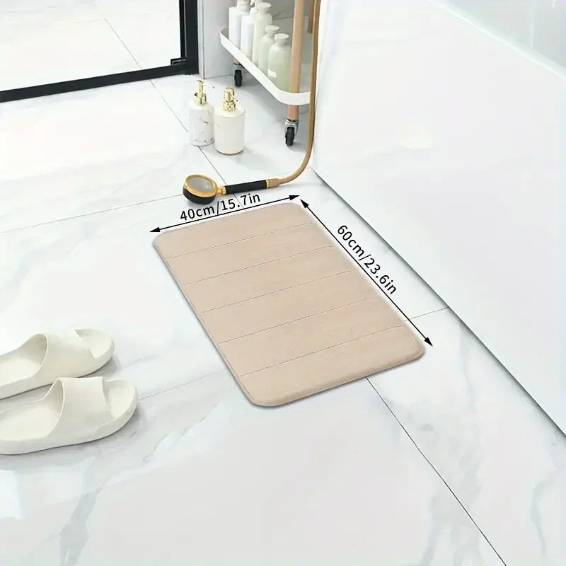 Luxury memory foam bathroom mat set-super soft, non-slip,