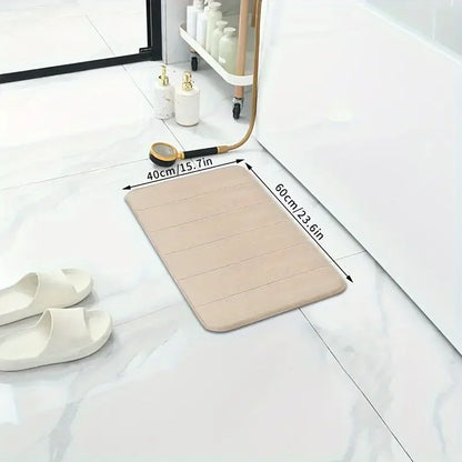 Luxury memory foam bathroom mat set-super soft, non-slip,