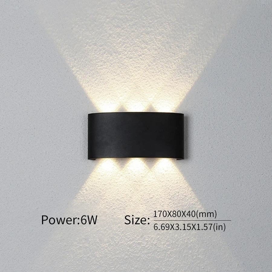 Waterproof LED Wall Lamp – IP66 Indoor/Outdoor Minimalist Light