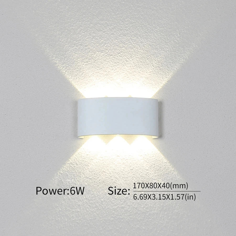 Waterproof LED Wall Lamp – IP66 Indoor/Outdoor Minimalist Light