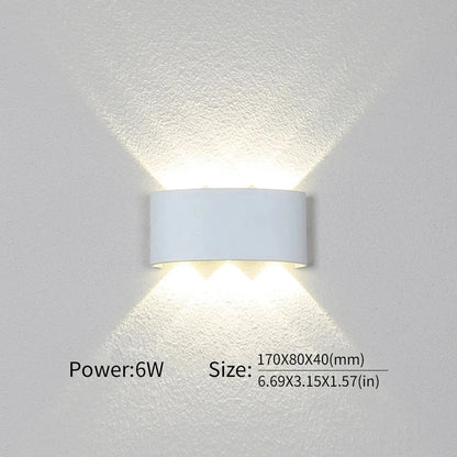 Waterproof LED Wall Lamp – IP66 Indoor/Outdoor Minimalist Light