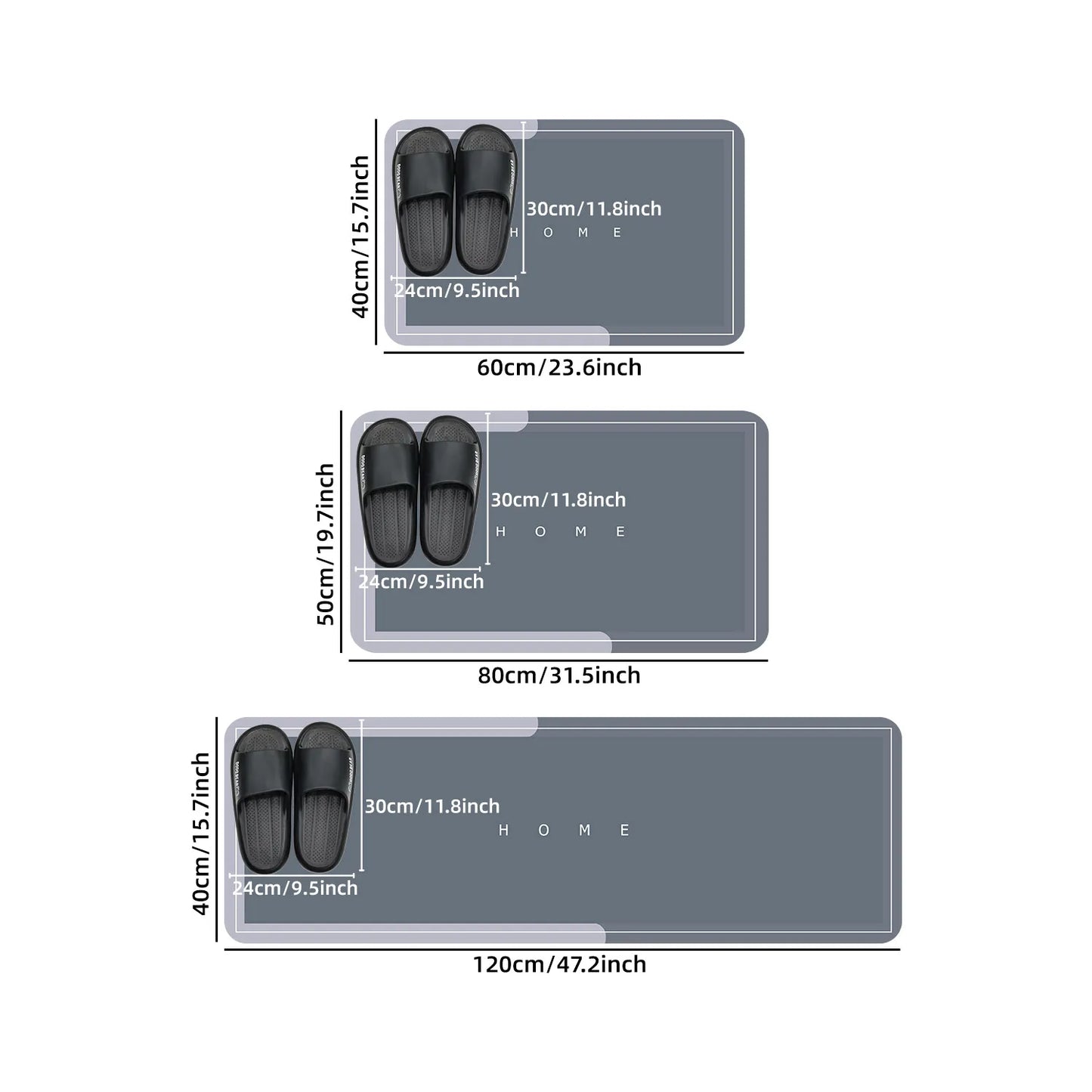 Diatomaceous Earth Anti-Slip Mat – Quick-Dry Bathroom Floor Mat