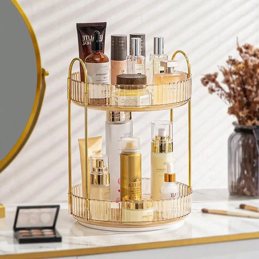 3-Tier Rotating Makeup & Skincare Organizer
