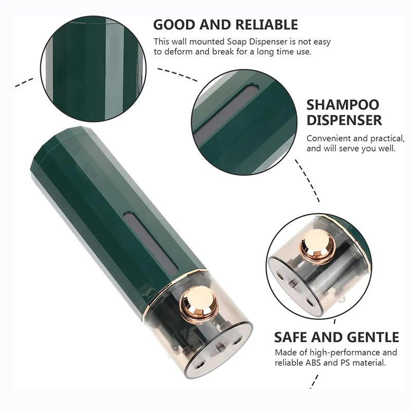 Wall-Mounted Shampoo & Lotion Dispenser