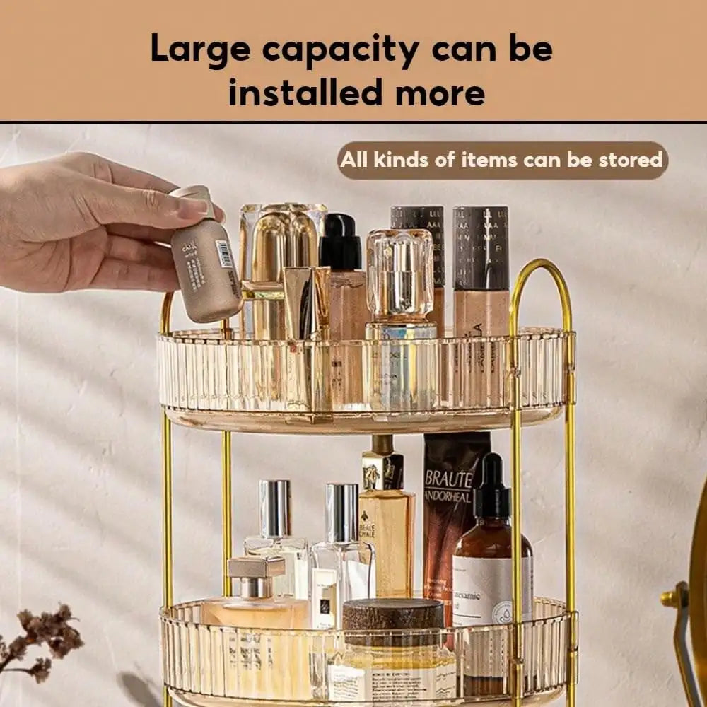 3-Tier Rotating Makeup & Skincare Organizer