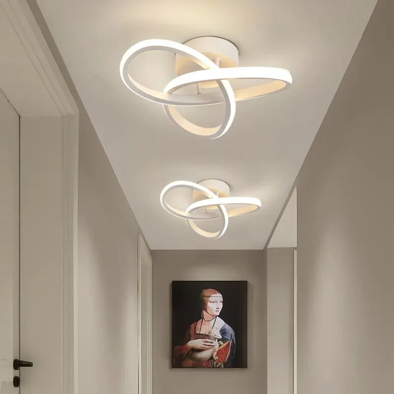 Modern LED Ceiling Lamp – 3-Color Surface-Mount Chandelier