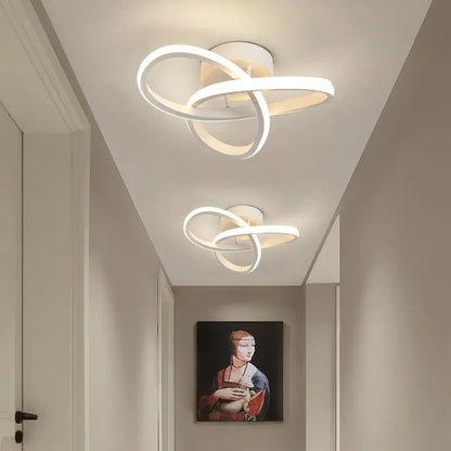 Modern LED Ceiling Lamp – 3-Color Surface-Mount Chandelier