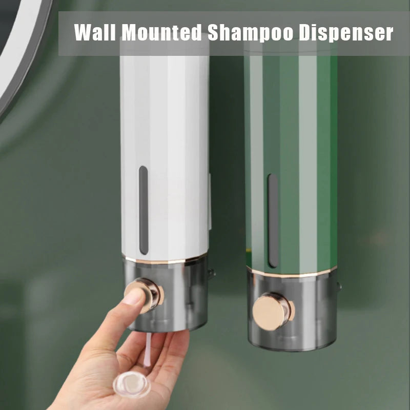 Wall-Mounted Shampoo & Lotion Dispenser