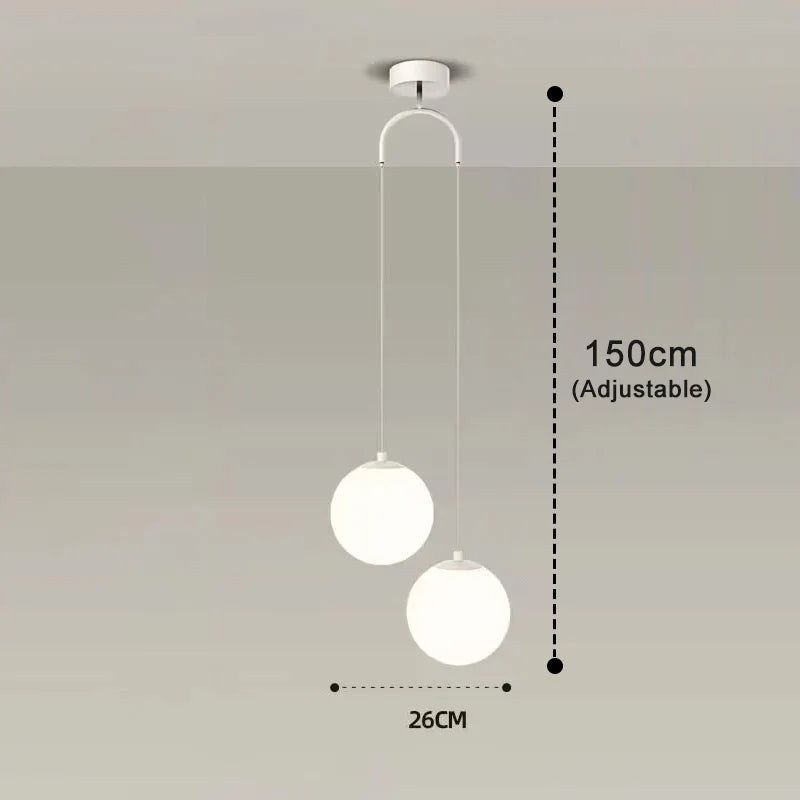 Modern Nordic Glass LED Pendant Light