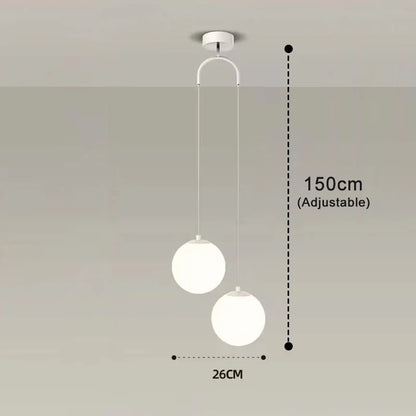 Modern Nordic Glass LED Pendant Light