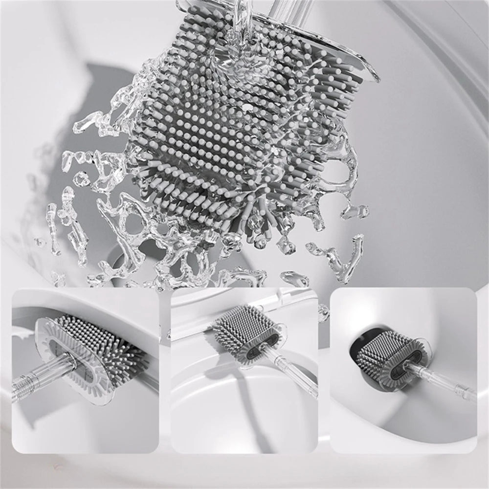 luxury Wall-Mounted Toilet Brush Set – Sleek & Hygienic Design