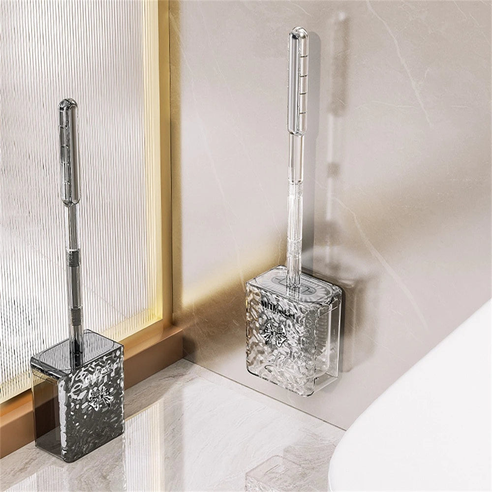 luxury Wall-Mounted Toilet Brush Set – Sleek & Hygienic Design