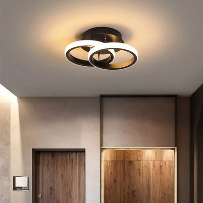 Modern LED Ceiling Lamp – 3-Color Surface-Mount Chandelier