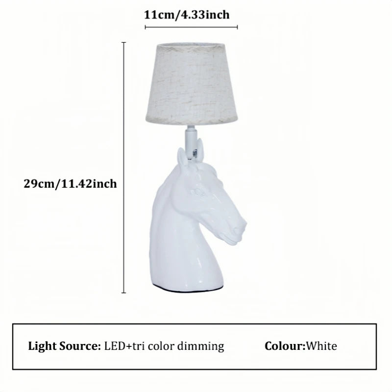 Horse Head Desktop LED Desk Lamp