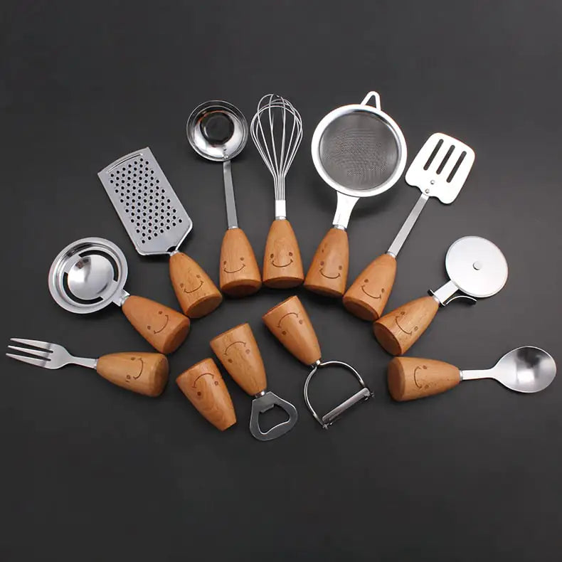 Twelve-Piece Stainless Steel Kitchen Utensil Set