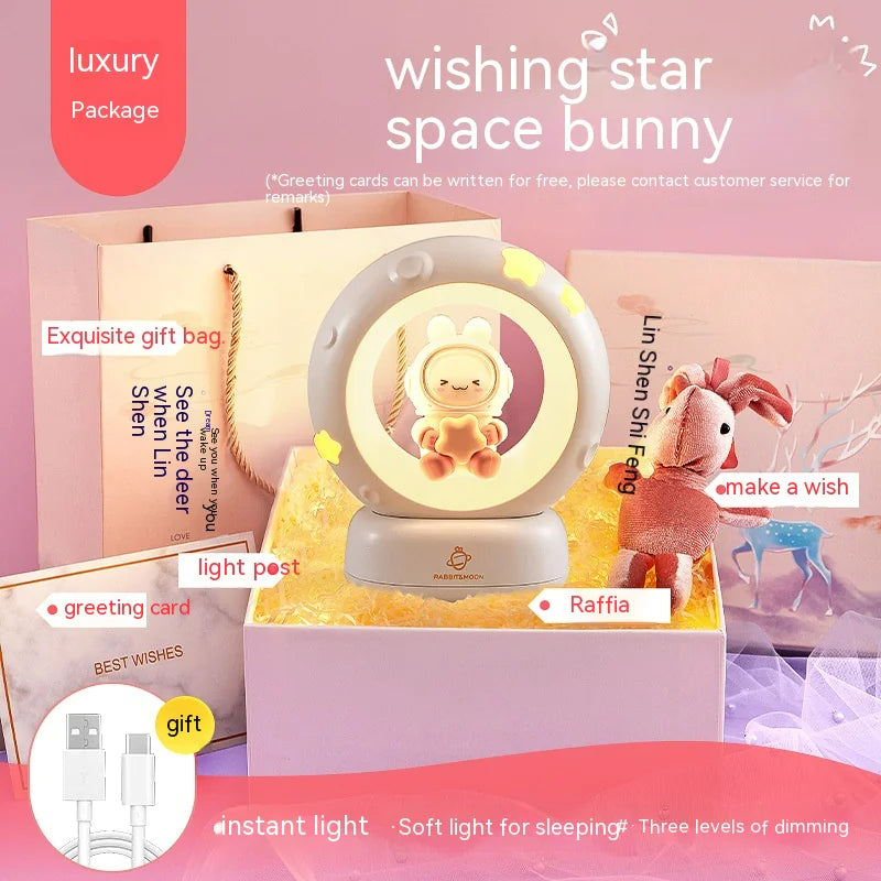 Children’s Bedside Sleeping Lamp – Soothing Light with Cute Animal Design