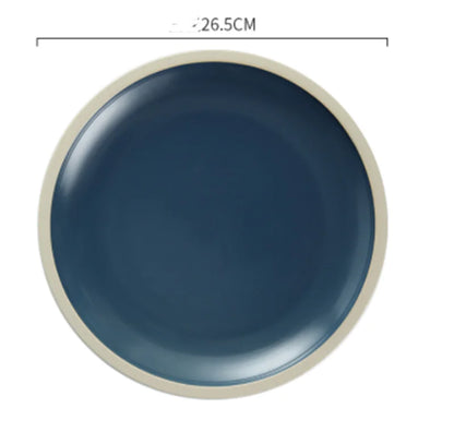 Morandi Matte Ceramic Dinner Plate Set – Modern Minimalist Tableware