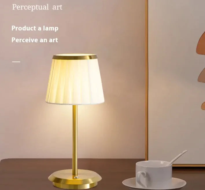 Minimalist Fabric Table Lamp – Warm Ambient Light