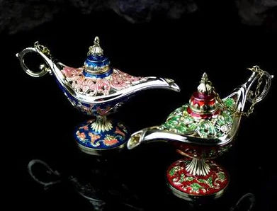 Aladdin Vintage Wish Lamp – Small Decorative Home Accent