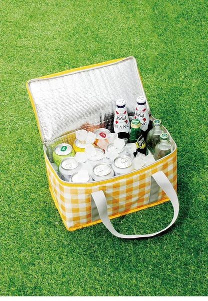 Portable Insulated Picnic Basket with Aluminum Frame
