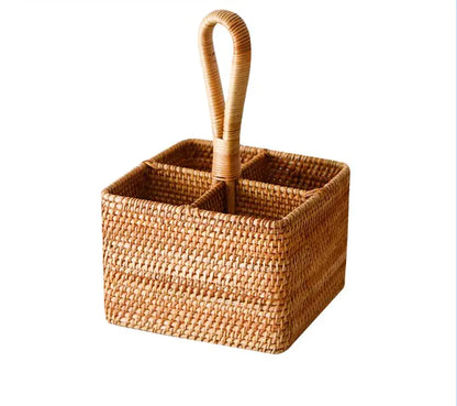 Rattan Storage Basket for Organizing and Decor