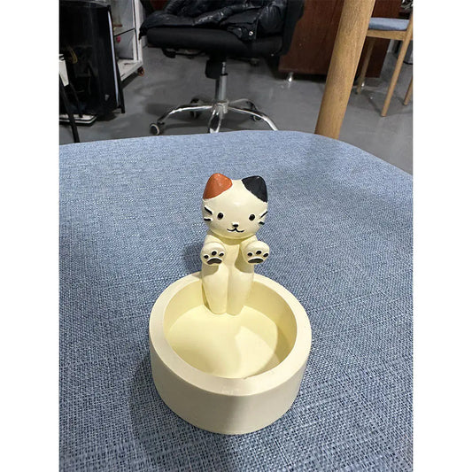 Creative Cartoon Cat Candle Holder for Home Decor