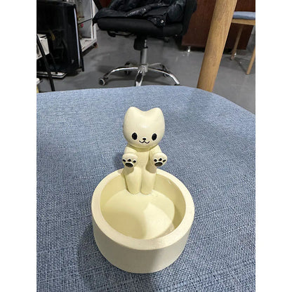 Creative Cartoon Cat Candle Holder for Home Decor