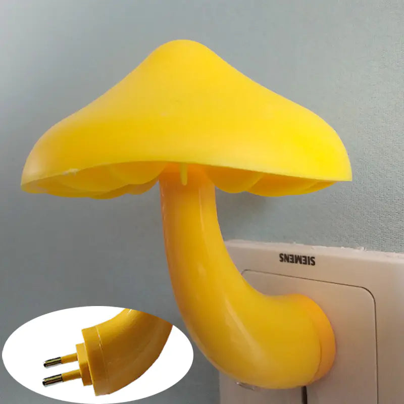 Colourful Mushroom Night Light – Light-Controlled LED Lamp