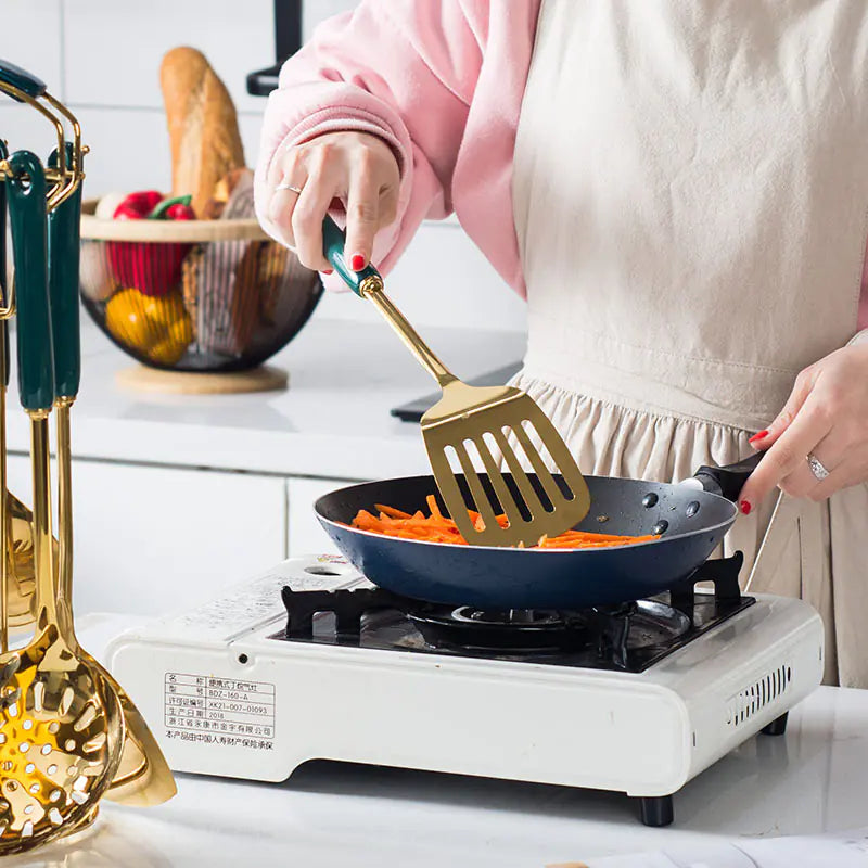 Luxury Kitchen Utensil Set with Stainless Steel Tools