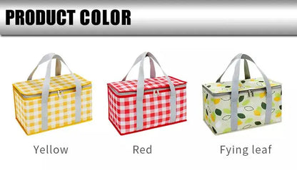 Portable Insulated Picnic Basket with Aluminum Frame