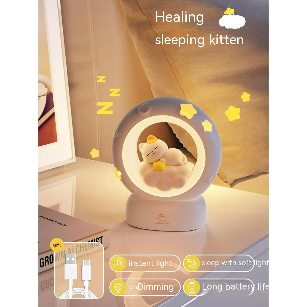 Children’s Bedside Sleeping Lamp – Soothing Light with Cute Animal Design