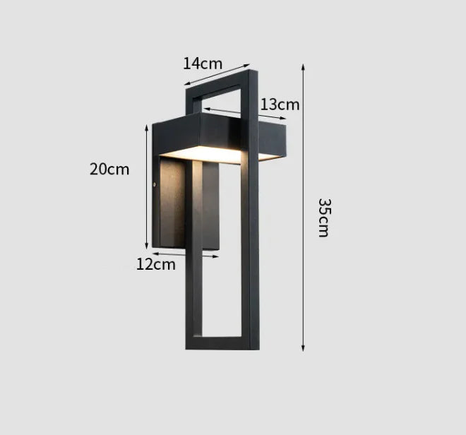 Modern LED Outdoor Wall Lamp – Waterproof & Stylish